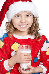 Image showing Little girl in pajamas