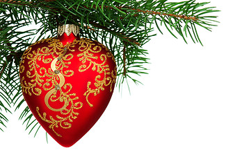 Image showing Christmas baubles