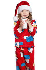 Image showing Little girl in pajamas