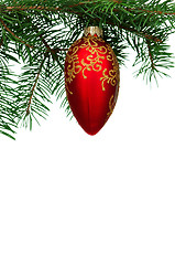 Image showing Christmas baubles