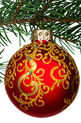 Image showing Christmas baubles