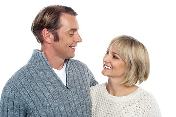 Image showing Middle aged caucasian couple in love