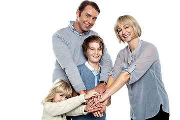 Image showing United family pledging their forever support