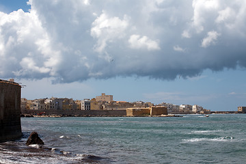 Image showing seafront in Trapani