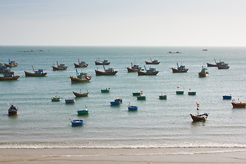 Image showing Fishing village in Mui Ne