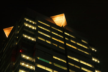 Image showing Skyscraper in the night