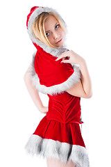 Image showing Beautiful and sexy christmas woman