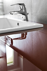 Image showing Faucet reflection