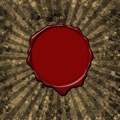 Image showing Wax seal parchment background