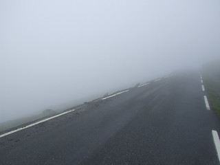 Image showing Road in bad, foggy weather