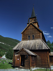 Image showing Old wooden historical church