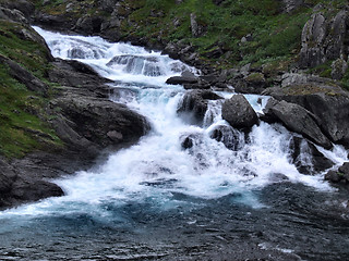 Image showing Foaming and powerful river