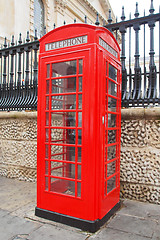 Image showing London telephone box