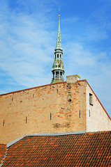 Image showing Roof. Wall. Belfry. Sky