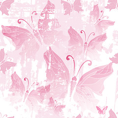 Image showing Seamless pink grunge pattern