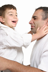 Image showing Father and son play