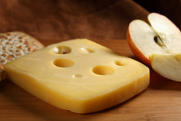 Image showing Jarlsberg cheese
