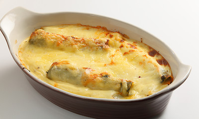 Image showing Cannelloni from the oven