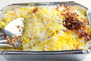 Image showing Pilau rice takeaway