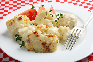 Image showing Cauliflower cheese on a plate