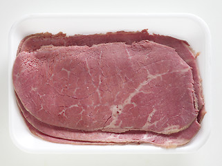 Image showing American corned beef tray