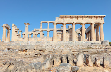 Image showing Temple of Aphaia side view