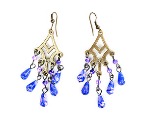 Image showing earrings in ethnic style