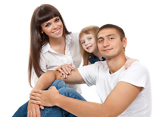 Image showing Happy family of three