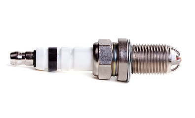 Image showing Spark plug isolated on white background with clipping path