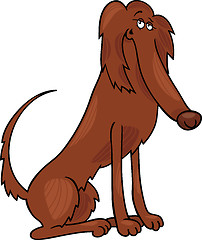 Image showing irish setter dog cartoon illustration