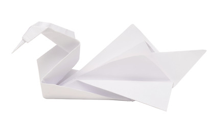 Image showing origami swan