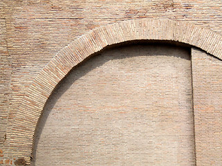 Image showing Brick wall and arch in Rome
