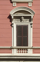 Image showing Ornamented window in Rome (Italy)