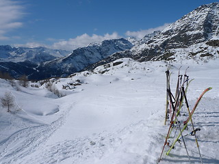 Image showing winter in the alps