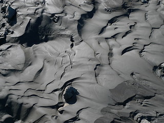 Image showing black sand waves