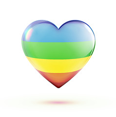 Image showing Multicolored heart shape 