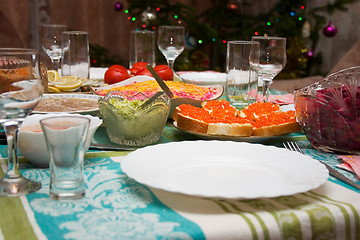 Image showing Festive dinner