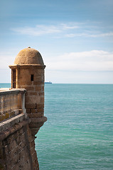 Image showing Old castle near sea