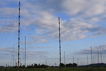 Image showing The big antenna field