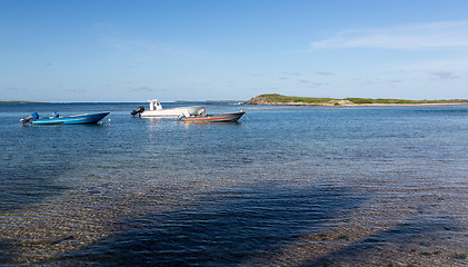 Image showing Baie de L'Embouchure boats in water