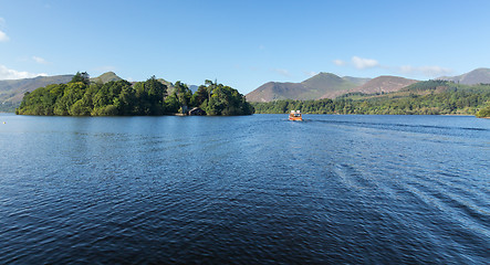 Image showing Boats on Derwent Water in Lake District