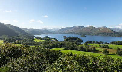 Image showing Derwent Water from Castlehead viewpoint