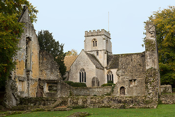 Image showing Minster Lovell in Cotswold district of England