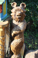 Image showing Wooden bear.