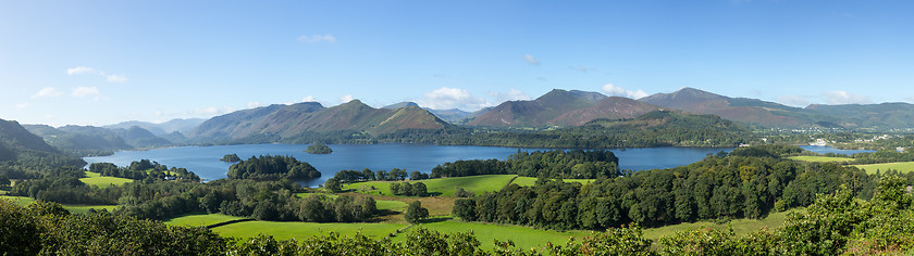 Image showing Derwent Water from Castlehead viewpoint