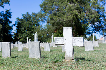 Image showing Confederate cemetery in Fredericksburg VA