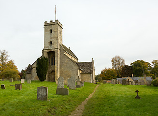 Image showing Exterior of St Mary Church Swinbrook