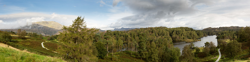 Image showing View over Tarn Hows in English Lake District