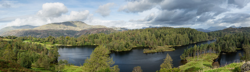 Image showing View over Tarn Hows in English Lake District