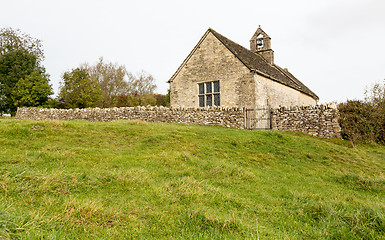 Image showing Exterior of St Oswald parish church Widford